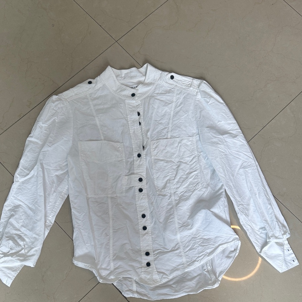 Frame White Button-Up Shirt